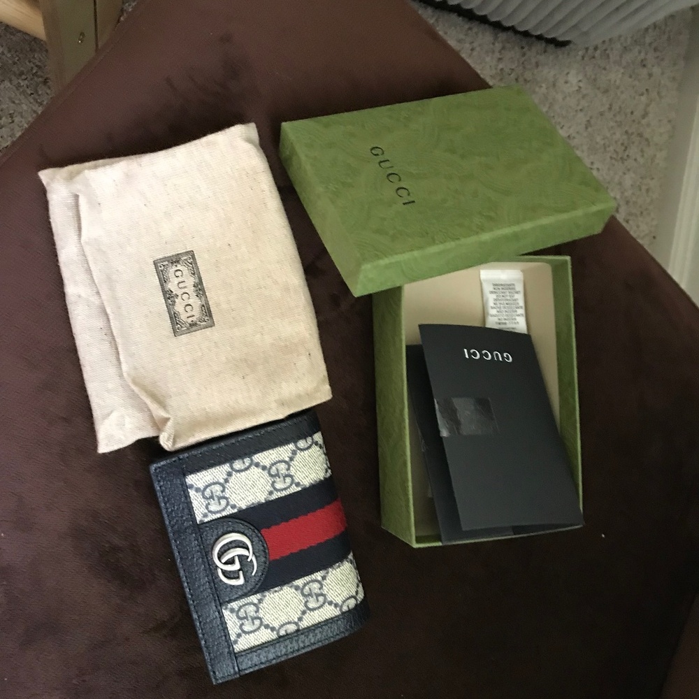 Ophidia Gucci monogram mini card case